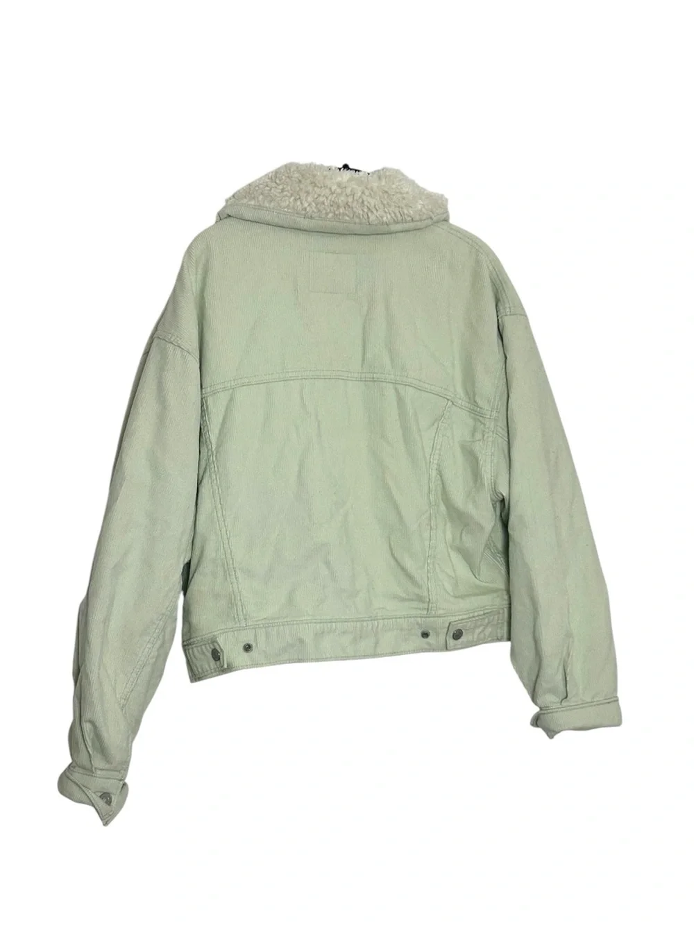 Levi’s Mint Green Corduroy Sherpa Trucker Jacket Size M A3489